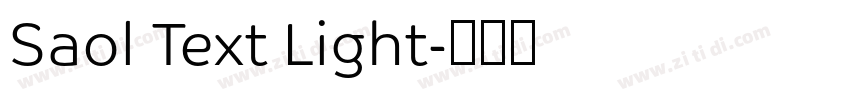 Saol Text Light字体转换